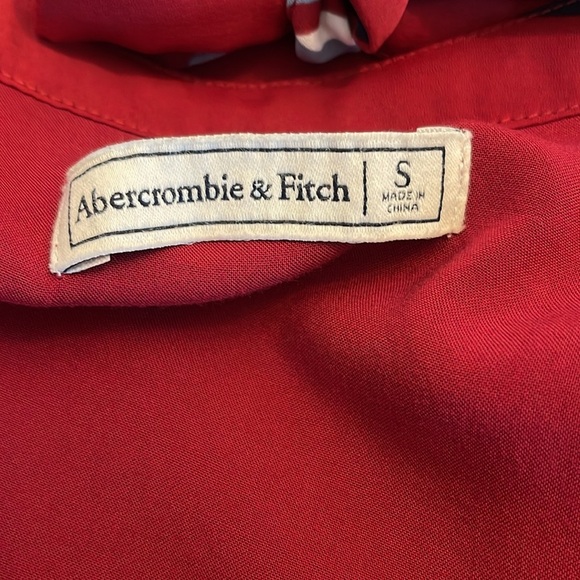 Abercrombie & Fitch floral long sleeve maroon flared flowy whimsigoth size Small - Picture 5 of 8